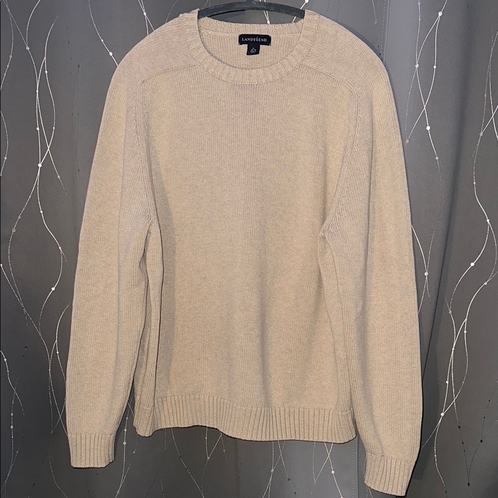Lands’ End Men's XL Cream Sweater